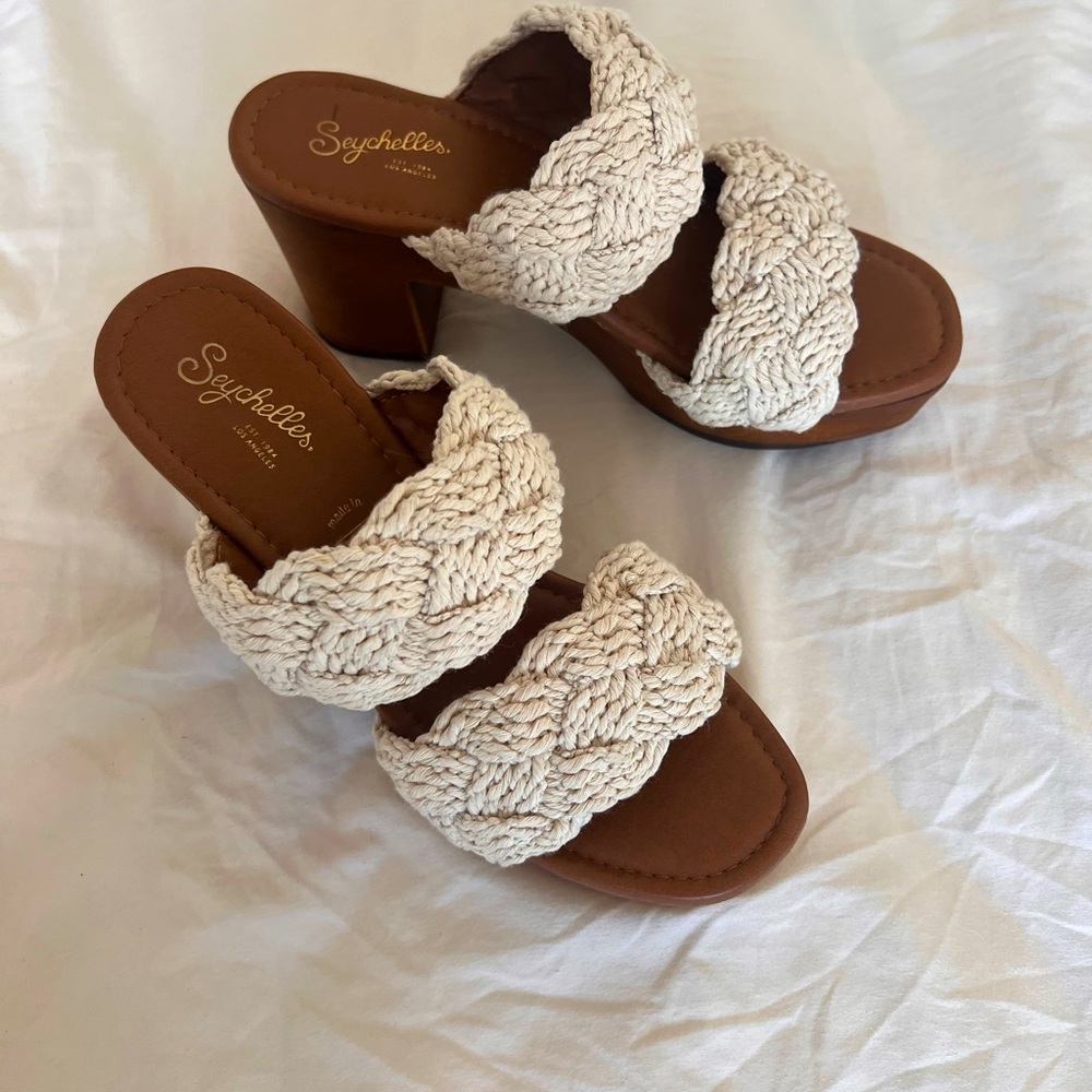 Anthropologie Sandal Seychelles Smoke Show Block Heel